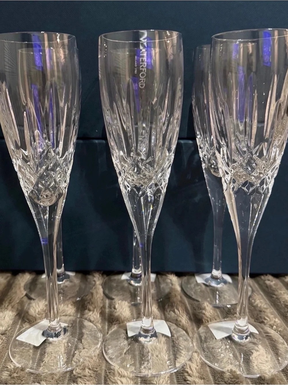 Waterford Lismore Nouveau Champagne Flute Brand new in box Set of 6
